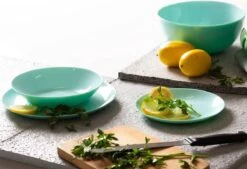 Luminarc Diwali Serviesset - 19-delig - 6 Persoons - Turquoise 24 Luminarc Diwali Serviesset - 19-delig - 6 Persoons - Turquoise -Bestek Winkel 1200x820