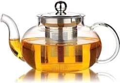 Glazen Theepot Met Filter (RVS) - 1.2 Liter - Thee Infuser – Borosilicaat – Anti-druppel Tuit -Bestek Winkel 1200x824 2