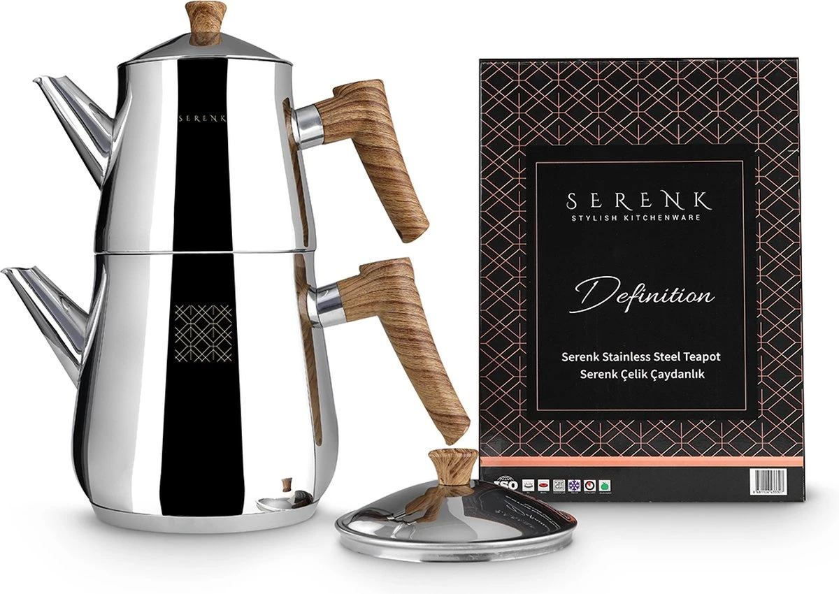 Serenk Definition Turkse Theepot - Inductie Geschikt - Theepottenset - RVS 7 Serenk Definition Turkse Theepot - Inductie Geschikt - Theepottenset - RVS - Afbeelding 7