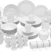4goodz Porseleinen Servies 6 Persoons 50-delig - Startset - Wit