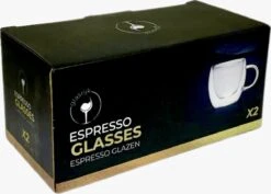 Glasrijk® Dubbelwandige Espresso Glazen - 80 Ml - 2 Stuks - Espresso Kopjes - Espresso Kopjes Dubbelwandig - Espresso Glazen - Espressokopjes - Dubbelwandige Glazen -Bestek Winkel 1200x858 2