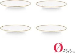 Vtwonen Serviesset - Wit-Goud - Porselein - 24-delig -Bestek Winkel 1200x860 4