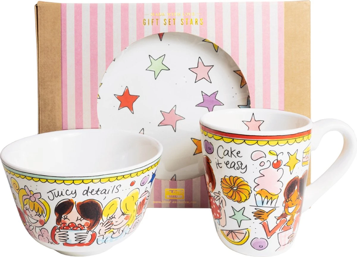 Blond Amsterdam Set: Even Bijkletsen Star Geschenkset 3 Pcs 1 Blond Amsterdam Set: Even Bijkletsen Star Geschenkset 3 Pcs