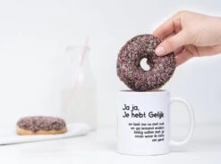 Grappige Mok Met Tekst: Jaja Je Hebt Gelijk | Grappige Cadeaus | Koffiemok | Koffiebeker | Theemok | Theebeker -Bestek Winkel 1200x892 3