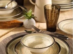 Kutahya Porselein Nano Krem Serviesset (24 Delig) 6 Personen - Sari -Bestek Winkel 1200x900 112