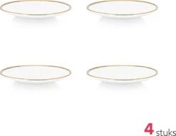 Vtwonen Serviesset - Wit-Goud - Porselein - 24-delig -Bestek Winkel 1200x930 6