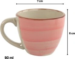 Orange85 Espresso Kopjes - Koffie - Set Van 6 - Meerdere Kleuren - 100 Ml - Aardewerk - Glazen - Met Oor - Koffiekopjes 11 Orange85 Espresso Kopjes - Koffie - Set Van 6 - Meerdere Kleuren - 100 Ml - Aardewerk - Glazen - Met Oor - Koffiekopjes -Bestek Winkel 1200x942