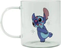 Disney - Stitch - Glazen Theemok - Transparant Met Opdruk - 330ml -Bestek Winkel 1200x955