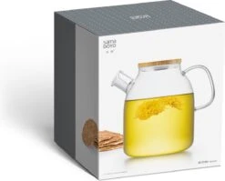 S091 Glazen Theepot Met Bamboedeksel - 1600 Ml - Samadoyo -Bestek Winkel 1200x968 5