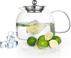 Monzana Theepot Glas - Met Theepotverwarmer – Voor 1,5 Liter RVS Zeef 14 Monzana Theepot Glas - Met Theepotverwarmer – Voor 1,5 Liter RVS Zeef -Bestek Winkel 1200x979 2