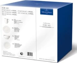 Villeroy & Boch For Me Starter Set - 4 Personen - Porselein -Bestek Winkel 1200x985 1