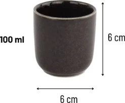 Orange85 Koffiekopjes - Espresso Kopjes - Set Van 6 - 100 Ml - Zwart -Bestek Winkel 1200x987 1