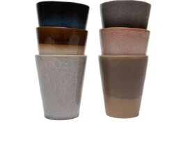 Koffiekopjes - Earth Koffiemok - 200ML En 310ML - Koffiebeker - Set Van 12 Kopjes (ook Los Verkrijgbaar) - Porselein - Hip En Trendy -Bestek Winkel 1200x987