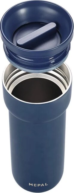 Mepal Isoleerbeker Ellipse 475 Ml – Houdt Je Drankje 6 Uur Warm En 10 Uur Koud – Nordic Denim – Koffiebeker To Go – Lekdicht – Thermosbeker -Bestek Winkel 462x1200