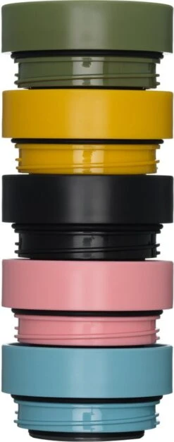 Circular & Co - Travel Mug - Koffiebeker To Go - Coffee To Go Beker - 340 Ml - Crème - Zwart - 12oz - Duurzaam -Bestek Winkel 473x1200