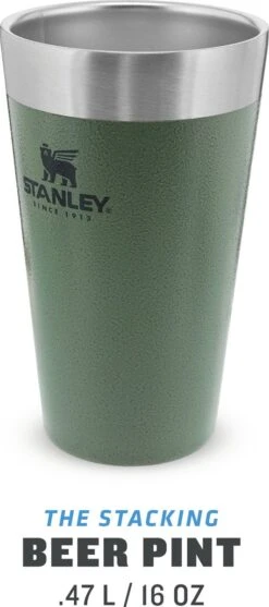 Stanley The Stacking Beer Pint 0,47l - Beker - Hammertone Green -Bestek Winkel 532x1200