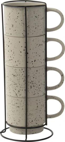 Gusta Rek Met Mokken Ivoor 350 Ml - 4 Stuks -Bestek Winkel 549x1200 2