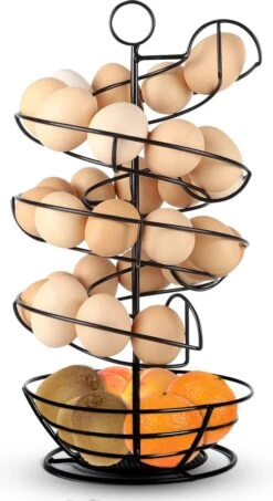 Eiermand – Eierrek – Eierhouder – Eieren – Zwart - Pasen - Tot 40 Eieren - BAULK® -Bestek Winkel 654x1200