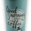 Travel Mug - 450 Ml - Koffiebeker To Go - Mok Koffie Of Thee - Reisbeker, Koffiebeker - Coffee To Go Beker - CRUISING TRAVEL MUG - To-Go Beker GOODMORNING Kleine Formaat