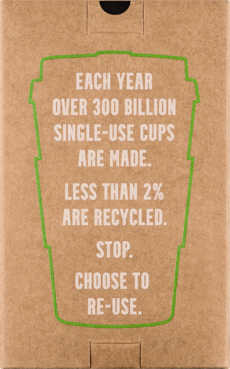 Ecoffee Cup Bay Of Fires PLA - Koffiebeker To Go 400 Ml - Petrol Siliconen 3 Ecoffee Cup Bay Of Fires PLA - Koffiebeker To Go 400 Ml - Petrol Siliconen - Afbeelding 3