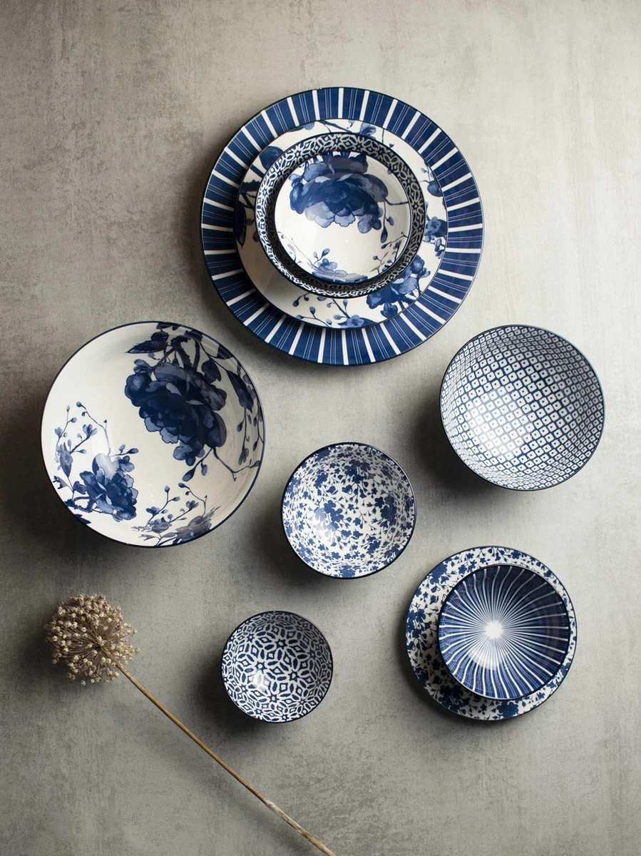 Gusta Out Of The Blue - Mok - 180ml - Peony - Set 4 Stuks 2 Gusta Out Of The Blue - Mok - 180ml - Peony - Set 4 Stuks - Afbeelding 2