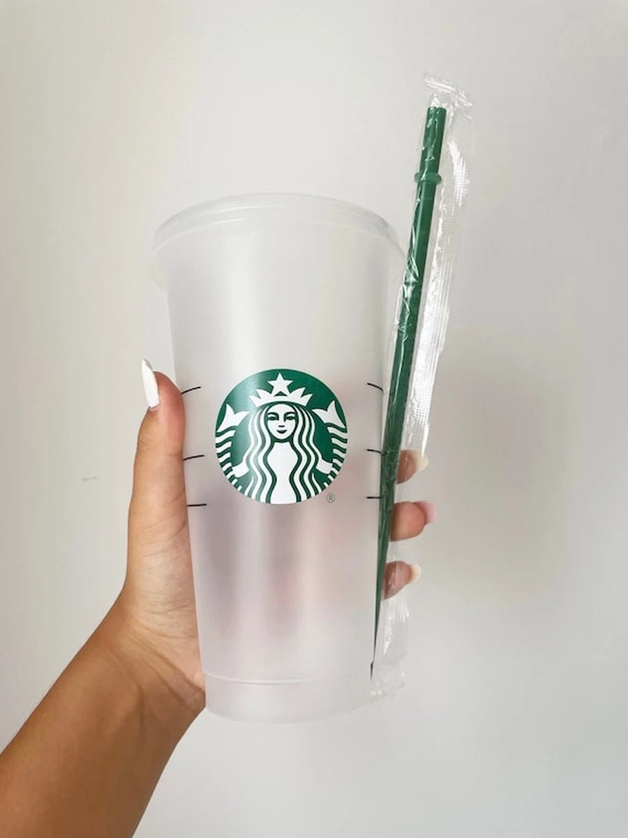Starbucks Beker - Drinkbeker - Met Rietje En Deksel - Herbruikbaar- Ijskoffie Beker- Milkshake Beker 3 Starbucks Beker - Drinkbeker - Met Rietje En Deksel - Herbruikbaar- Ijskoffie Beker- Milkshake Beker - Afbeelding 3