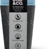 Circular&Co. Herbruikbare To Go Koffiebeker (rCUP) Zwart/blauw 8oz/227ml