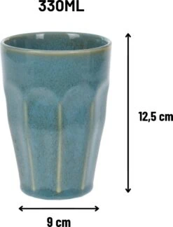 Orange85 Cappuccino Mokken - Latte Macchiato Glazen - 330 Ml - Hittebestendig - Set Van 4 - Porselein - Multicolor - Cappuccino Glazen - Cappuccino Kopjes -Bestek Winkel 914x1200