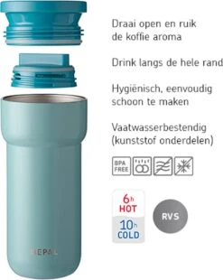 Mepal Isoleerbeker Ellipse 475 Ml – Houdt Je Drankje 6 Uur Warm En 10 Uur Koud – Nordic Pink – Koffiebeker To Go – Lekdicht – Thermosbeker -Bestek Winkel 955x1200 8