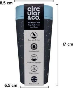 RCUP 340 Ml - Zwart/Blauw Black And Teal -Bestek Winkel 999x1200